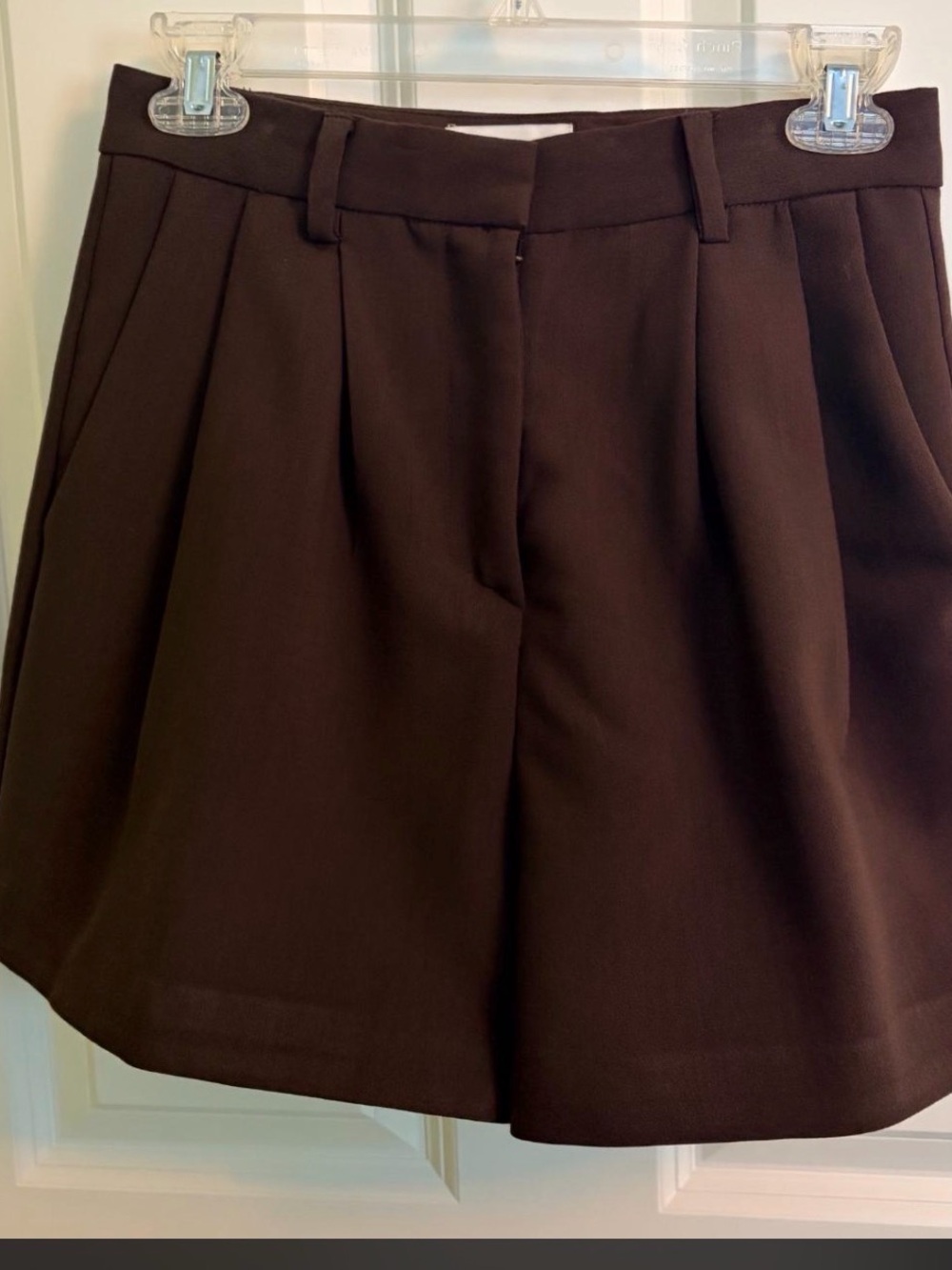 DISSH Chocolate Brown Pleated shorts